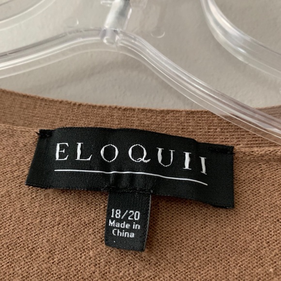 Eloquii Camel Long sleeve Cardigan 18/20 - Picture 2 of 2